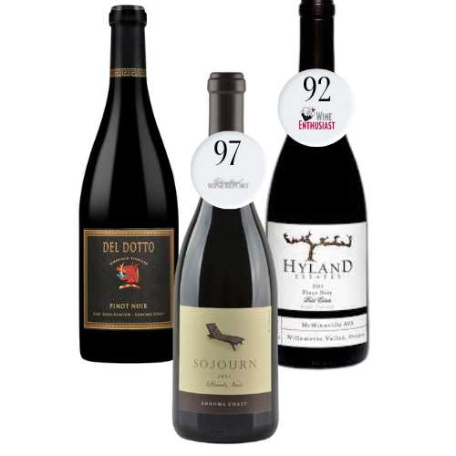 trio-pinot-noir-del-dotto-fort-ross-seaview-sonoma-coast-sojourn-gaps-crown-hyland-estates-mcminnville